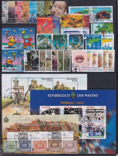 San Marino Jahrgang 2002 gestempelt #OP988