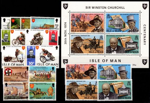 Großbritannien Isle of Man Jahrgang 1974 postfrisch #OU202