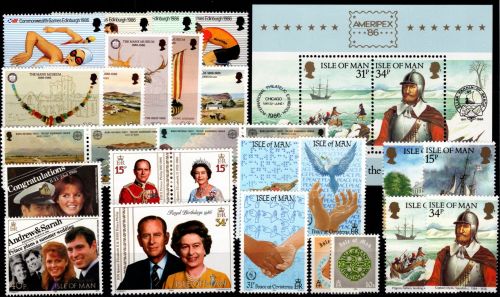 Großbritannien Isle of Man Jahrgang 1986 postfrisch #OU214