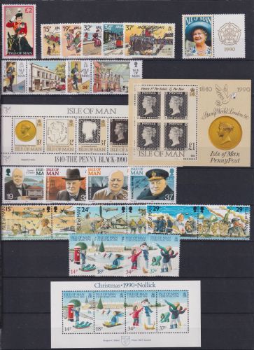 Großbritannien Isle of Man Jahrgang 1990 postfrisch #OU218