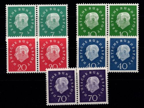 Berlin 182-186 postfrisch waagerechte Paare #DAG20