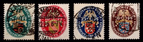 Deutsches Reich 398-401 gestempelt #DAG50