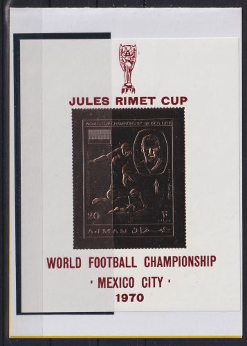 Ajman Block 194 postfrisch Mexico Fußball WM 1970 #DAG65