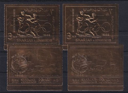 Sharjah 526 A+B, A 526 A+B postfrisch Olympia #DAH57
