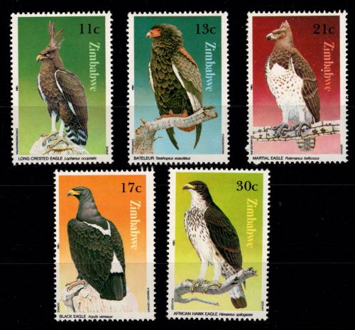 Simbabwe 297-302 postfrisch Vögel #DAH98