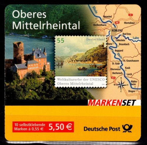 BRD Bund MH 63 mit Tagesstempel gestempelt Markenheft #DAI12