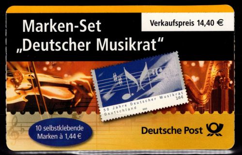 BRD Bund MH 54 mit Tagesstempel gestempelt Markenheft #DAI16