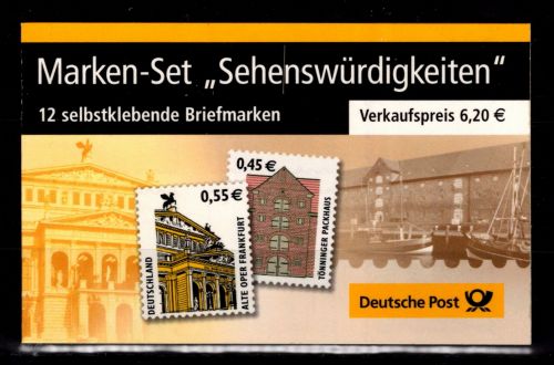 BRD Bund MH 50 mit Tagesstempel gestempelt Markenheft #DAI19