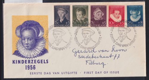 Niederlande 685-689 als Ersttagsbrief #OU913