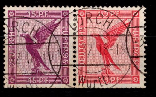 Deutsches Reich W 22 gestempelt Zusammendruck #OU936