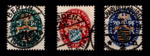 Deutsches Reich 375-377 gestempelt #OU961