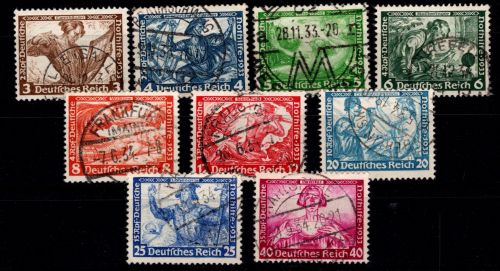 Deutsches Reich 499-507 A gestempelt #OU984