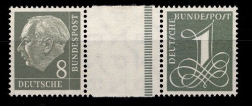 BRD Bund WZ 15 a II Y postfrisch Heuss- Zusammendruck #DAI68