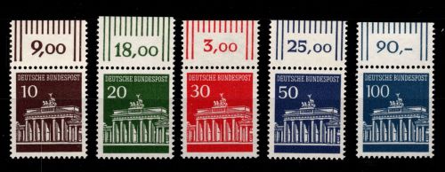 BRD Bund 506-510 Oberrand postfrisch #DAI73