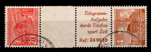 Berlin Zusammendrucke SZ 5 gestempelt Zusammendruck #DAI82
