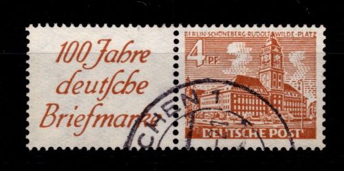 Berlin Zusammendrucke W 5 gestempelt #DAI87