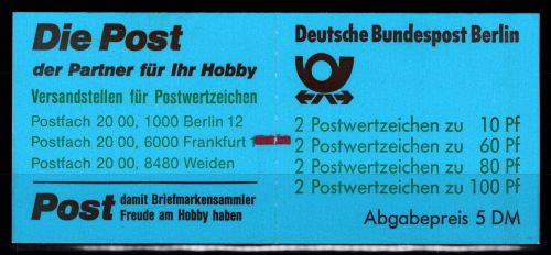 Berlin Markenheftchen 15 mZ postfrisch Markenheft #DAI97