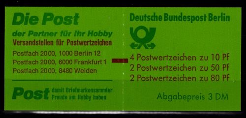 Berlin Markenheftchen 14 mZ postfrisch Markenheft #DAI98
