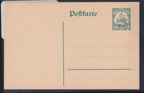 Deutsche Kolonien Kamerun P 16 als Ganzsache ungebraucht #DAP84