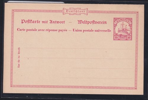 Deutsche Kolonien Kamerun P 11 als Ganzsache ungebraucht #DAP86