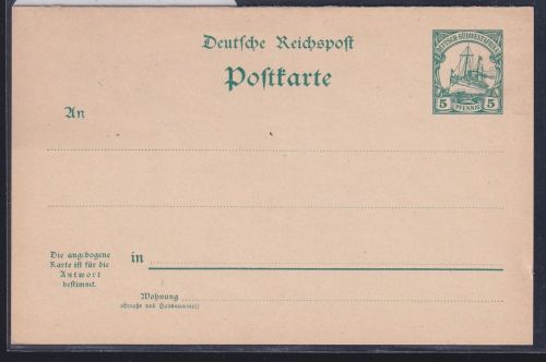Deutsche Kolonien Deutsch-Südwestafrika P15 als Ganzsache ungebraucht #DAQ13