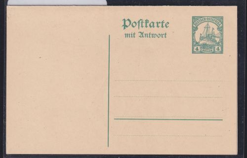 Deutsche Kolonien Deutsch-Ostafrika P 24 als Ganzsache ungebraucht #DAQ77