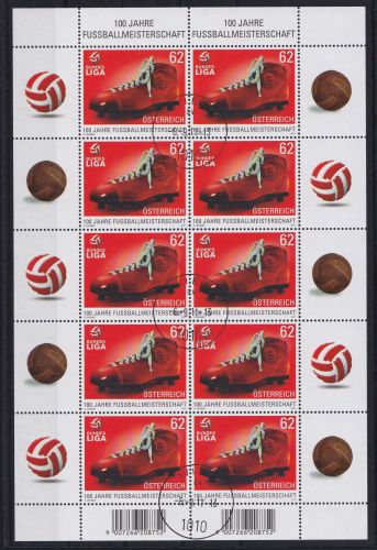 Österreich 2950 gestempelt als Kleinbogen #OV819