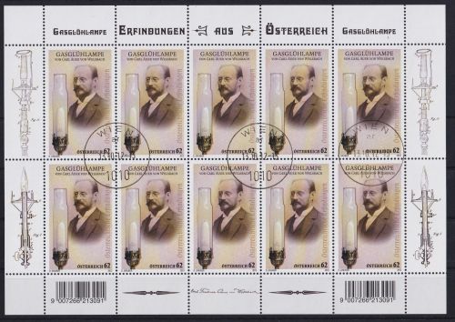 Österreich 3031 gestempelt als Kleinbogen #OV835