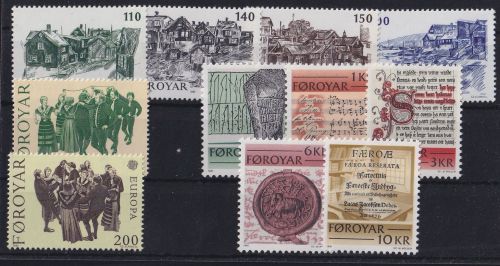 Dänemark Färöer Jahrgang 1981 postfrisch #OU312
