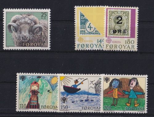 Dänemark Färöer Jahrgang 1979 postfrisch #OU315