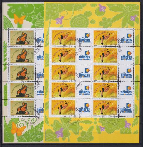 Frankreich 3776-3777 gestempelt als Kleinbogen #OU329