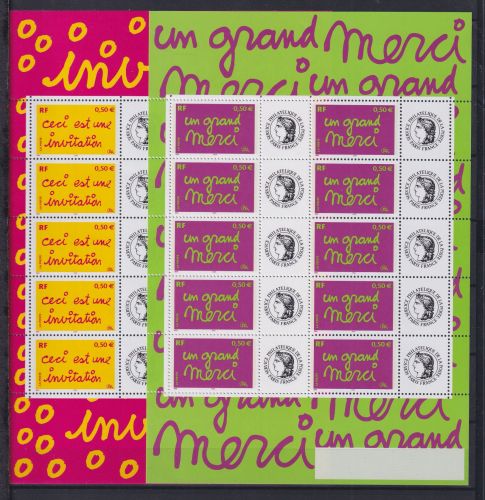 Frankreich 3780-3781 postfrisch als Kleinbogen #OU339