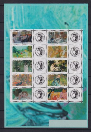 Frankreich 4030-4039 postfrisch als Folienblatt #OU370