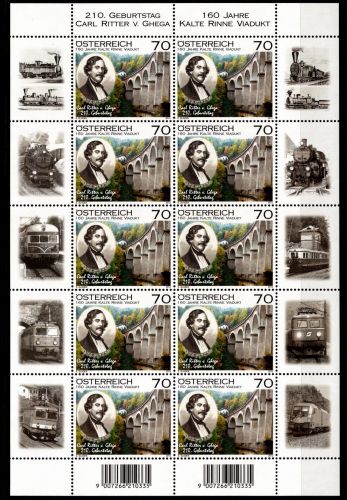 Österreich 2973 postfrisch als Kleinbogen #OV439