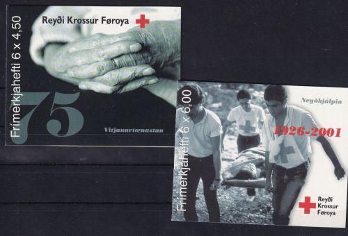 Dänemark Färöer 391-392 gestempelt als Markenheftchen #DAK45