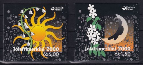 Dänemark Färöer 385-386 gestempelt als Markenheftchen #DAK87