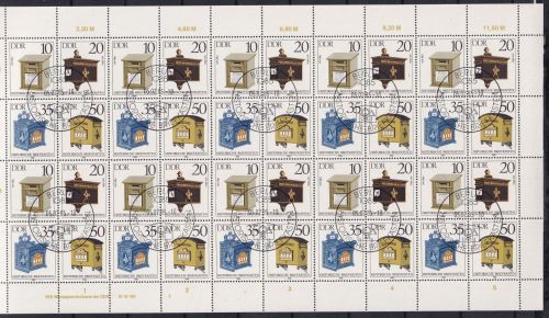 DDR ZD-Bogen 2924-2927 gestempelt ESST mit DV 3 #OO279