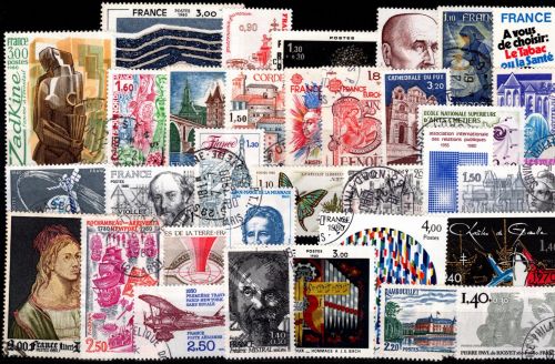 Frankreich Jahrgang 1980 gestempelt #OP901
