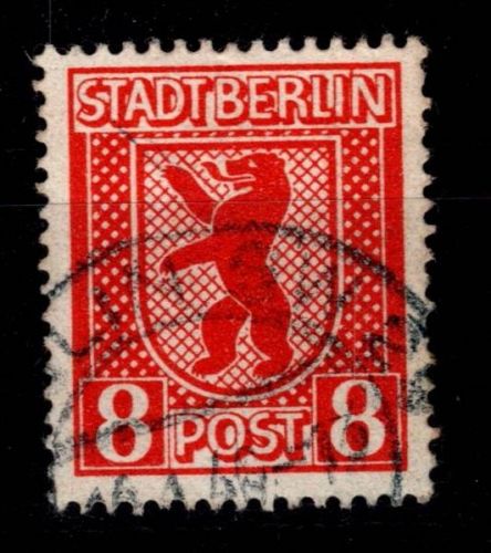 SBZ 3 A XIV gestempelt Plattenfehler #OR570