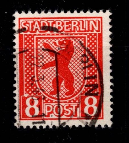 SBZ 3 A XV gestempelt Plattenfehler #OR571