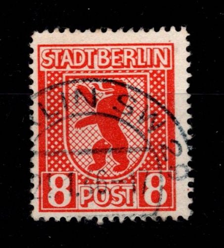 SBZ 3 A XVII gestempelt Plattenfehler #OR574