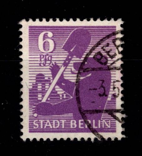 SBZ 2 A XI gestempelt Plattenfehler #OR576
