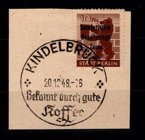 SBZ 203 A PF VI gestempelt auf Briefstück #OR587