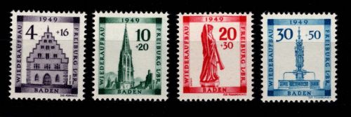 Französische Zone Baden 38-41 A postfrisch