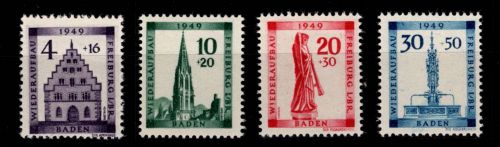 Französische Zone Baden 38-41 A postfrisch #OR661