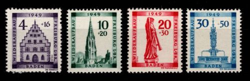 Französische Zone Baden 38-41 A postfrisch #OR662
