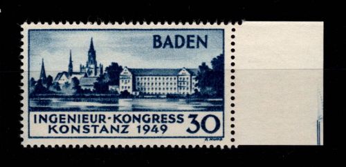 Französische Zone Baden 46 I postfrisch #OR671