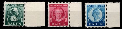 Französische Zone Baden 47-49 postfrisch #OR673