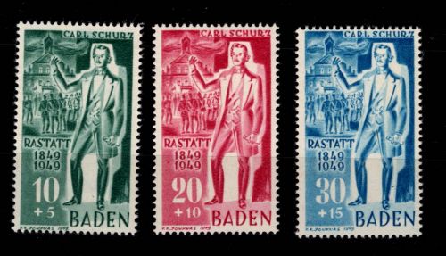 Französische Zone Baden 50-52 postfrisch #OR677