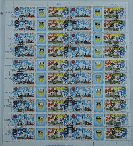 DDR ZD-Bogen 3248-3249 gestempelt mit ESSt und mit DV 3 #OO212